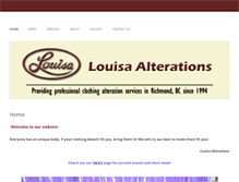 Tablet Screenshot of louisaalterations.com